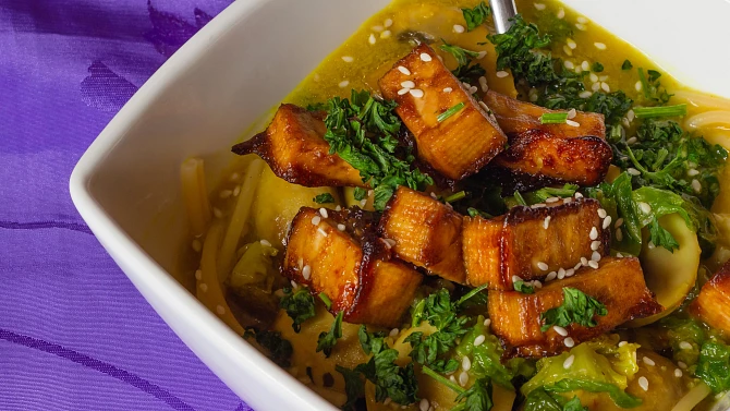 Kari kokosová polévka Ramen