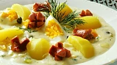 Pórková omáčka s vejci a kapary
