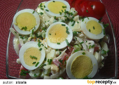Vajíčkový salát se zeleninou