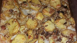 "Veršované" brambory se sýrem a houbami