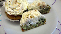 Zelené koláčky s krémem