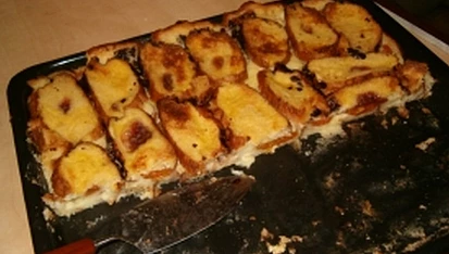Žemlovka s pudinkem a meruňkami