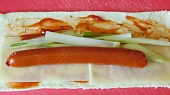 Hot dog z listového těsta