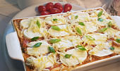Hovězí lasagne s mozzarellou, Před upečením