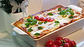 Hovězí lasagne s mozzarellou, Už upečené