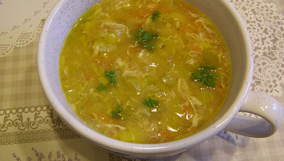 Maminkovská pórková polévka