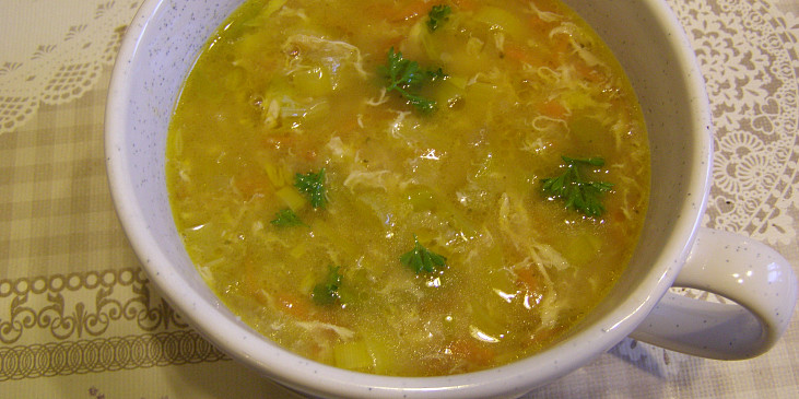Maminkovská pórková polévka