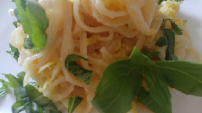 Citronové špagety