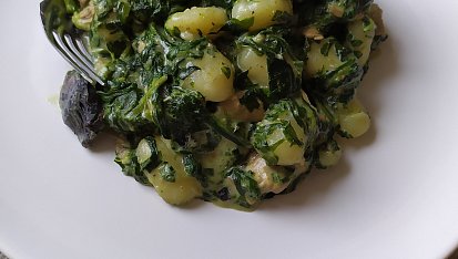 Gnocchi se žampióny a kuřecími kousky