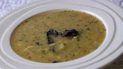 Kysaná mléčná polévka s houbami, Kysaná mléčná polévka s houbami