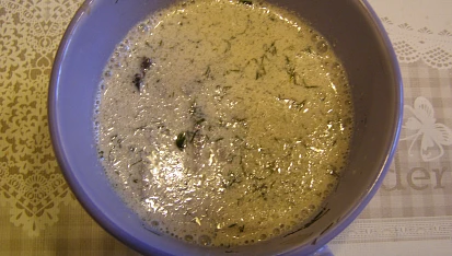 Polévka s koprem a žampióny