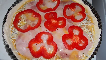 Slaný mřížkový koláč