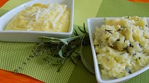 Bramborová kaše s česnekem a se sýrem