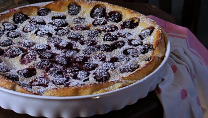 Francouzská třešňová bublanina (Clafoutis)