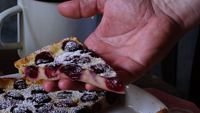 Francouzská třešňová bublanina (Clafoutis)