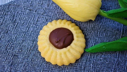 Křupavé máslové sušenky s belgickou čokoládou