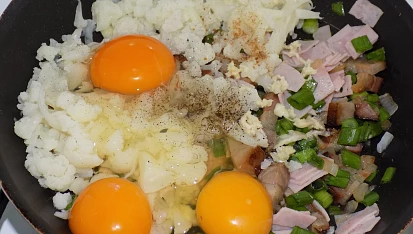 Květákový mozeček, pikantnější verze podle naší babči