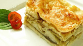 Lilkové lasagne s pórkovou salsou