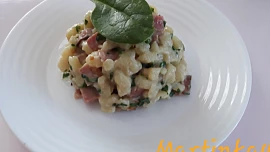 Nočky se slaninou a taveným sýrem
