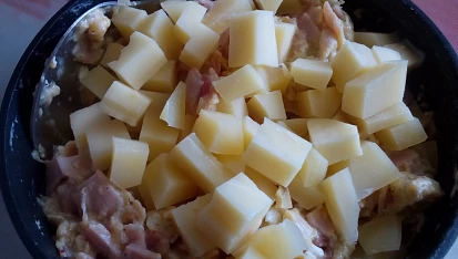 Řízky plněné šunkovo-sýrovou smaženicí
