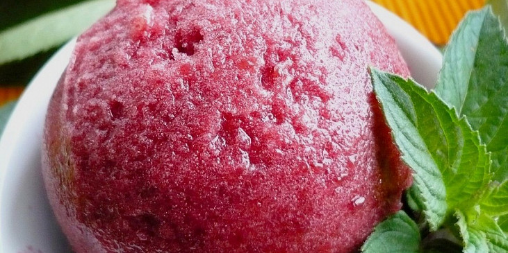 Třešňovo - rebarborový sorbet