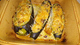 Zapékané plněné cuketky