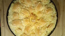 Bramborový cibulový koláč