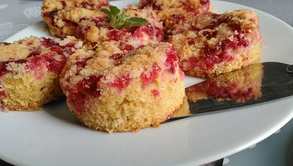Minikoláčky z Tropical džusu s rybízem a žmolenkou