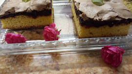 Koláč s rybízovou pěnou