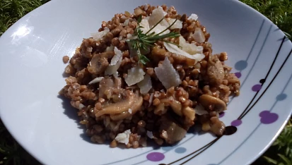 Žampionová směs s pohankou