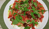 Carpaccio s lanýžovým olejem