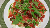 Carpaccio s lanýžovým olejem