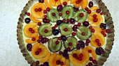 Rychlý drobenkový koláč s ovocem