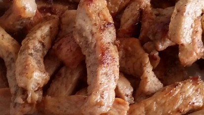 Smetanová kari cuketa s masovými nudličkami