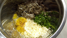 Žampionové karbanátky se sýrem