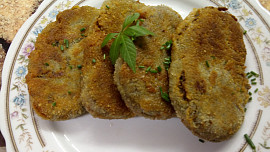 Žampionové karbanátky se sýrem