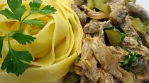 Minutkový hovězí Stroganoff