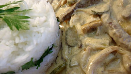 Minutkový hovězí Stroganoff