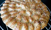 Skládaný slaný škvarkový koláč - trhací