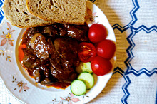 Restovaná kuřecí jatýrka