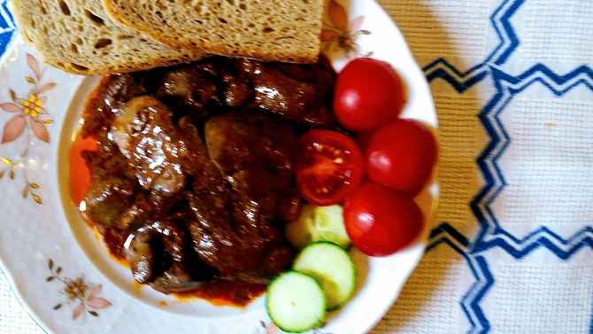 Kuřecí restovaná játra, Restovaná kuřecí jatýrka