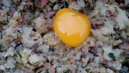 Květákové karbanátky (placičky) se žampiony