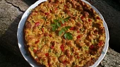 Slaný cuketový  koláč / žemlovka