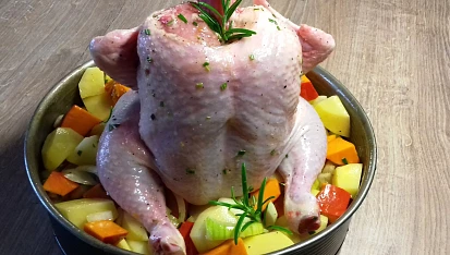 Lenivé podzimní kuře
