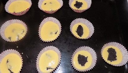 Muffiny s makovou náplní
