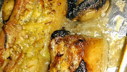 Vepřová žebírka s hřiby, Vepřová žebírka se žampiony, hřiby jsem neměla.