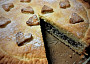 Jablečno-makový koláč z křehkého těsta