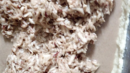 Koláč s jablíčkovo-pudingovou náplní