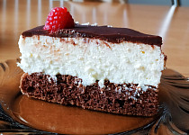 Míša dort tvarohový s čokoládou