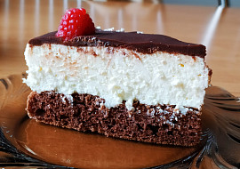 Míša dort tvarohový s čokoládou